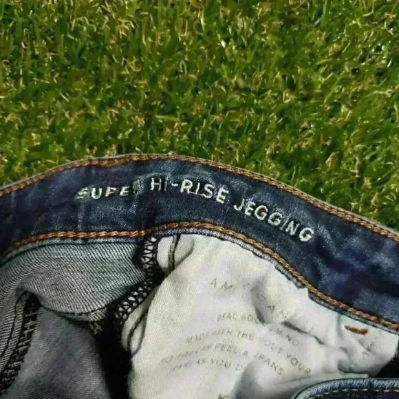 American Eagle Super High-rise Jegging Next Level Stretch Womens Sz 2 - Picture 5 of 10